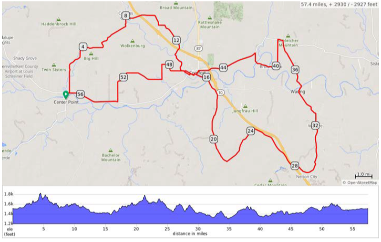 2026 Friday 57 Mile Map