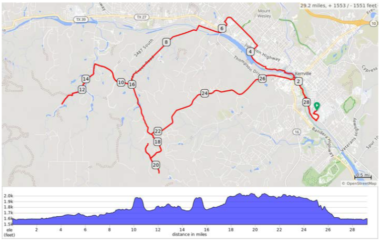 2026 Sunday 29 Mile Map