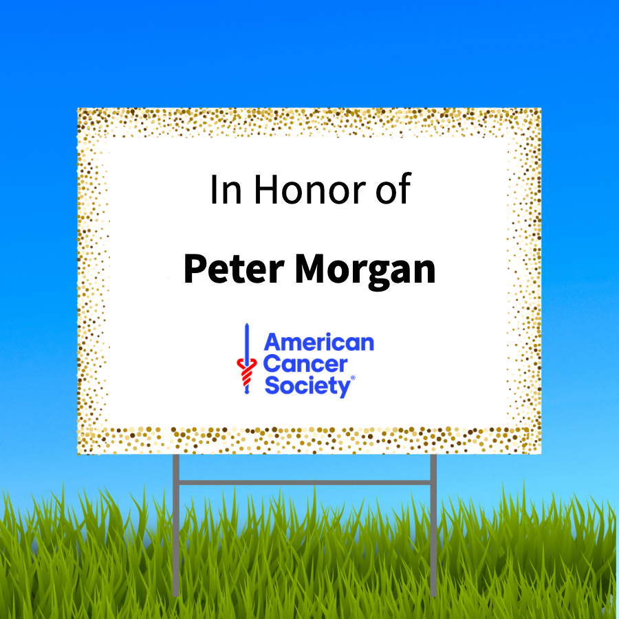 In Honor of Peter Morgan