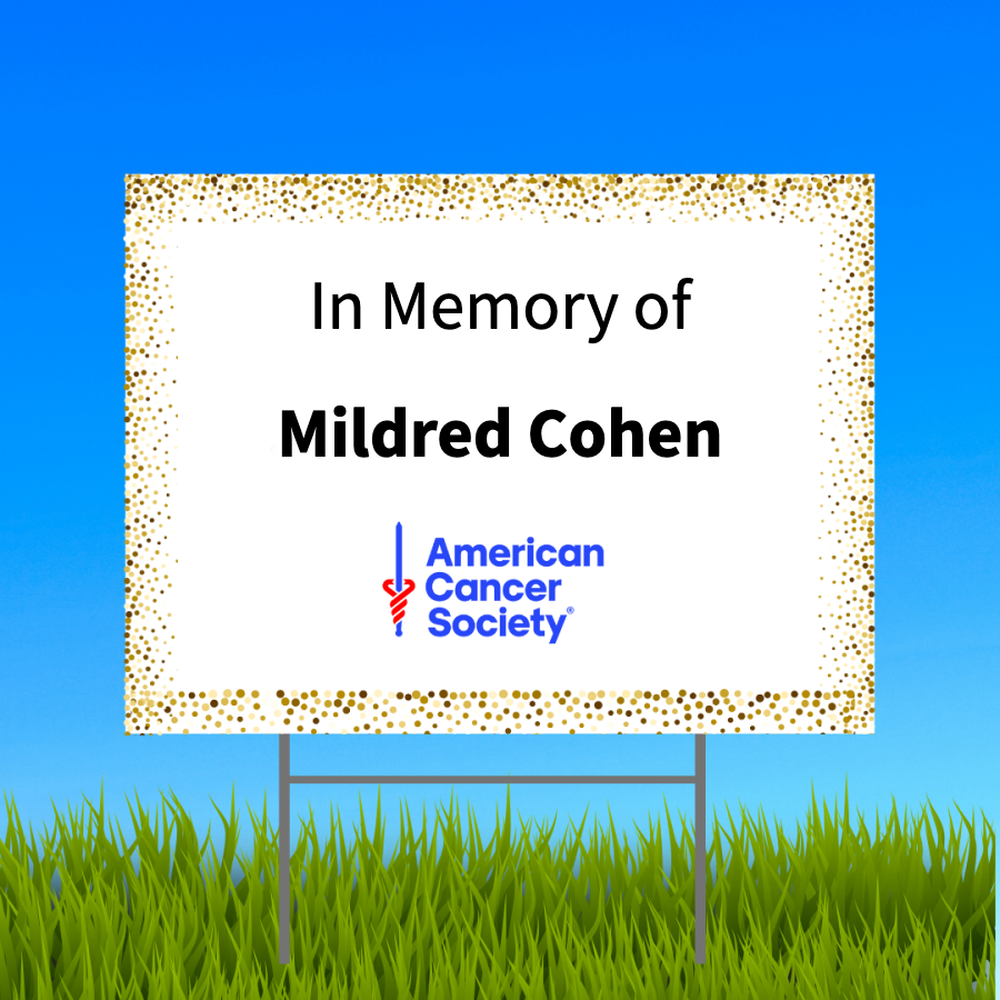 In Memory of Mildred Cohen