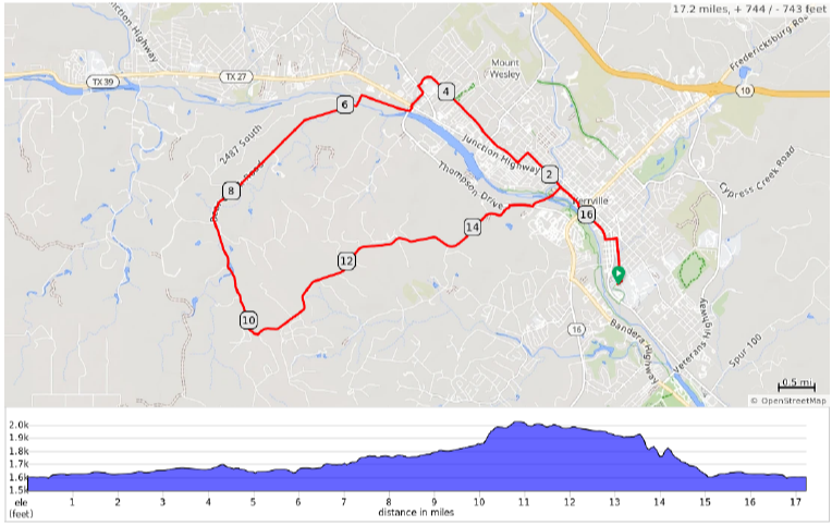 2026 Sunday 17 mile map