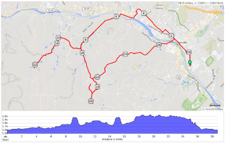 2026 Sunday 29 mile map