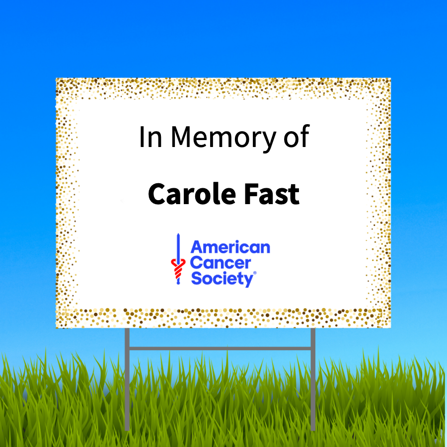 In Memory of Carole Fast