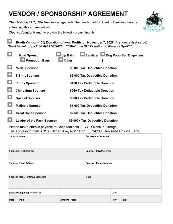 Sponsor Form