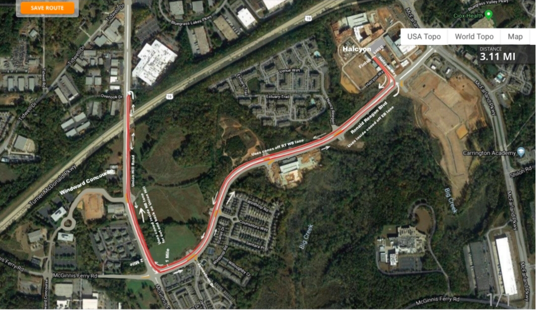 5k course