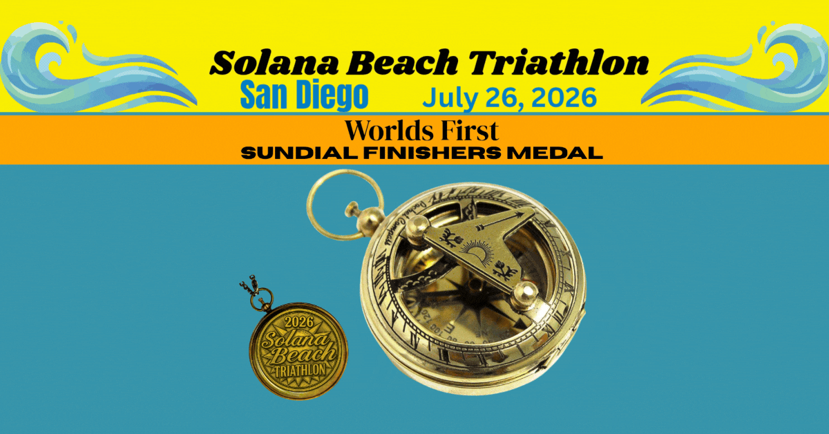 2026 Solana Beach Finishers medal Sun dail