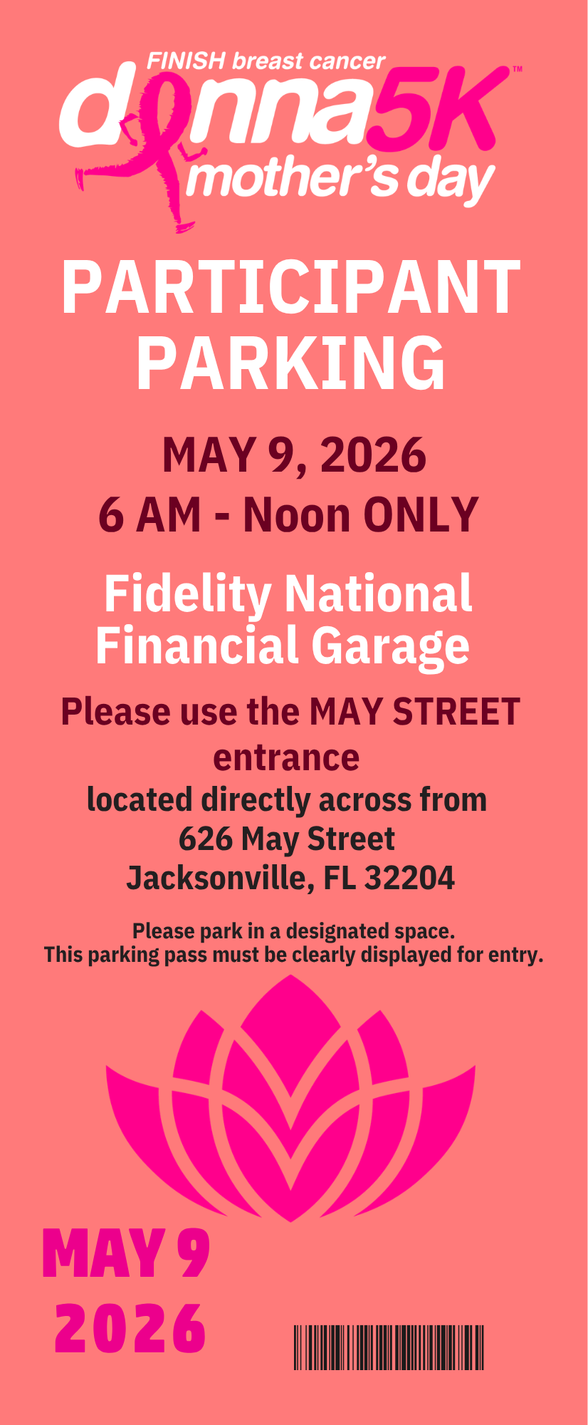 2026 FNF Garage Parking Pass