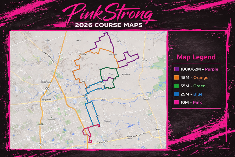 PinkStrong Course Maps 2026 Routes Image 