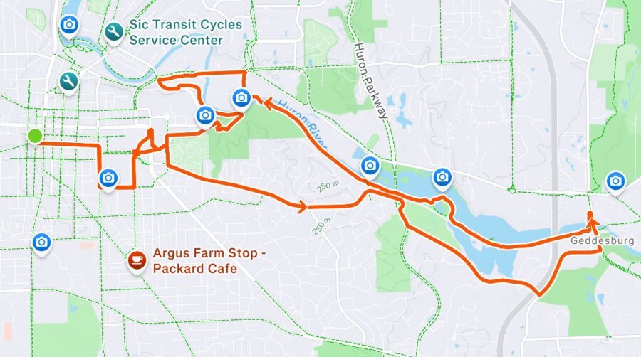 Ann Arbor Half Marathon Course Map