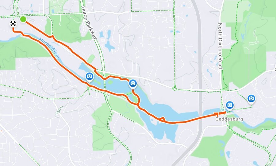 Ann Arbor 10K Course Map