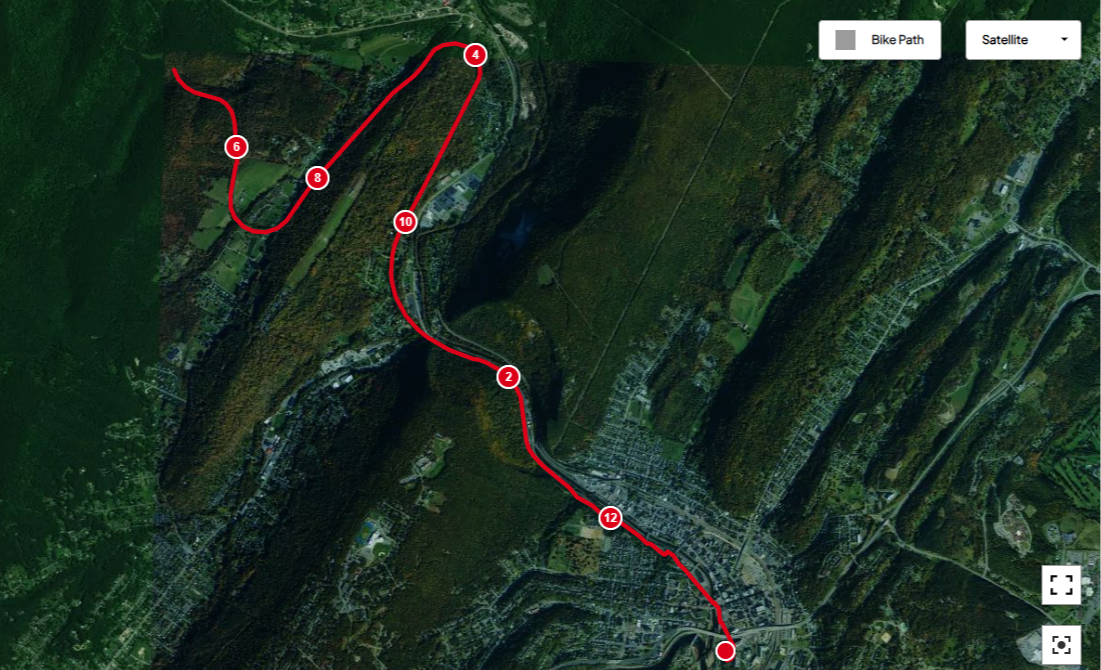 MapMy Run Half Marathon Map