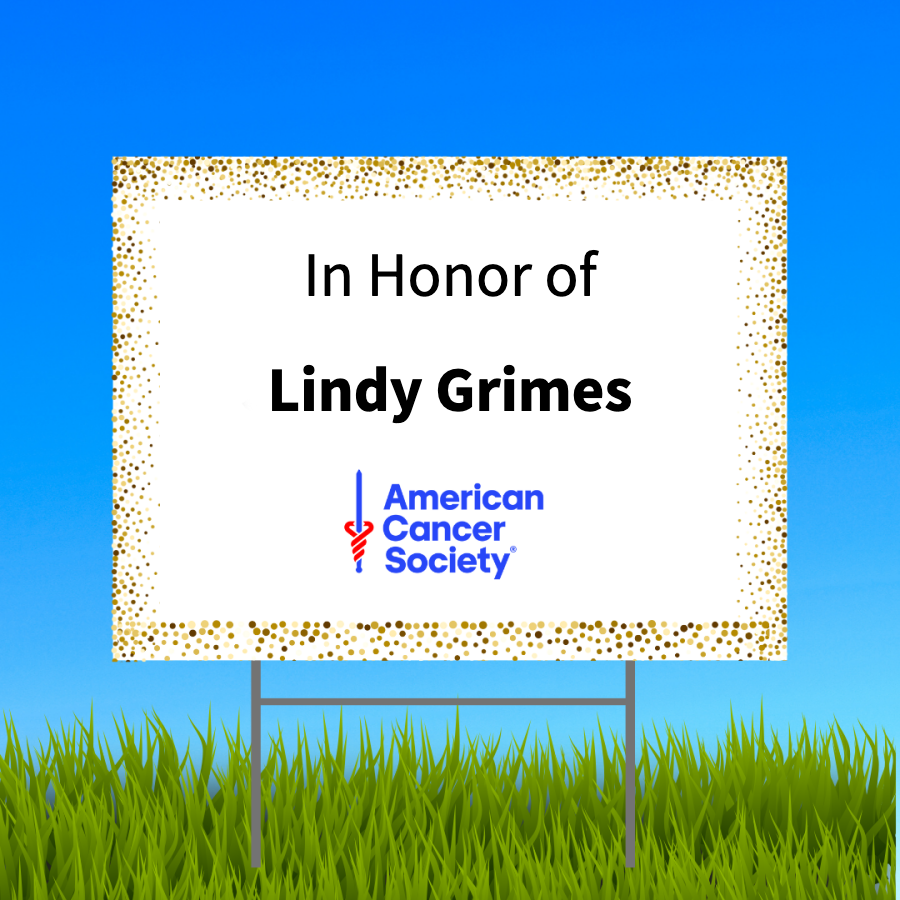 In Honor of Lindy Grimes