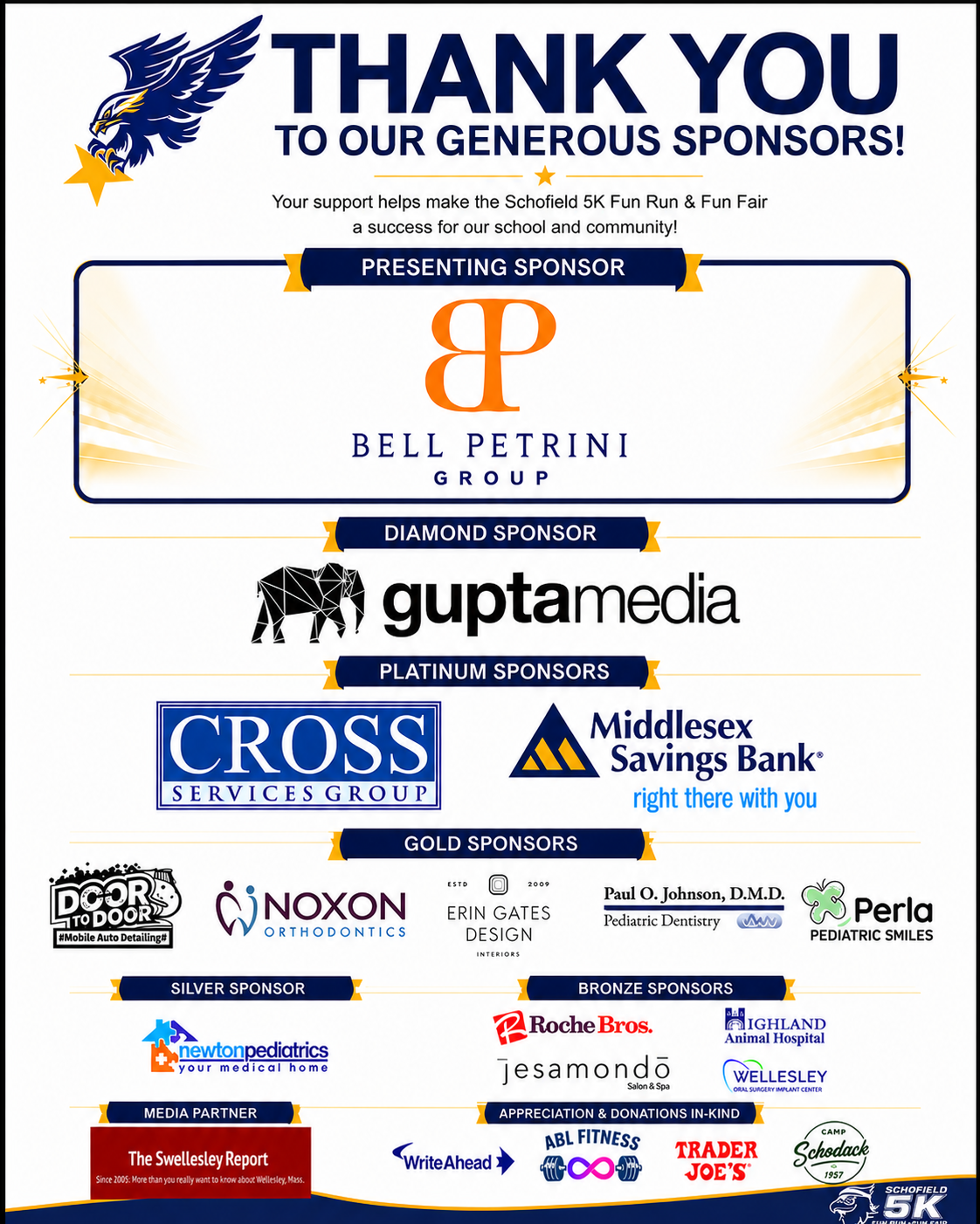 Schofield 5K Sponsors