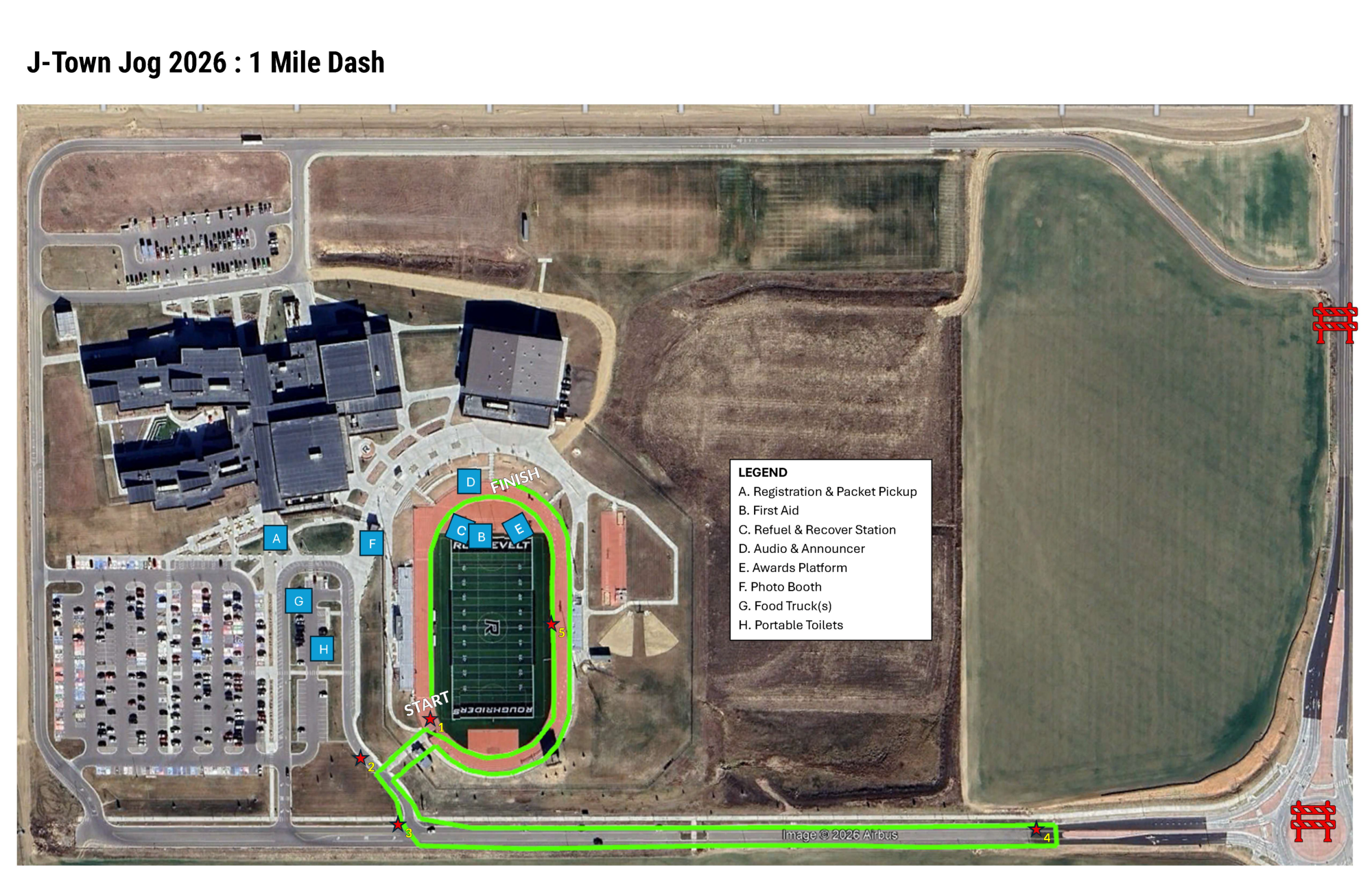 Map of 1 Mile race