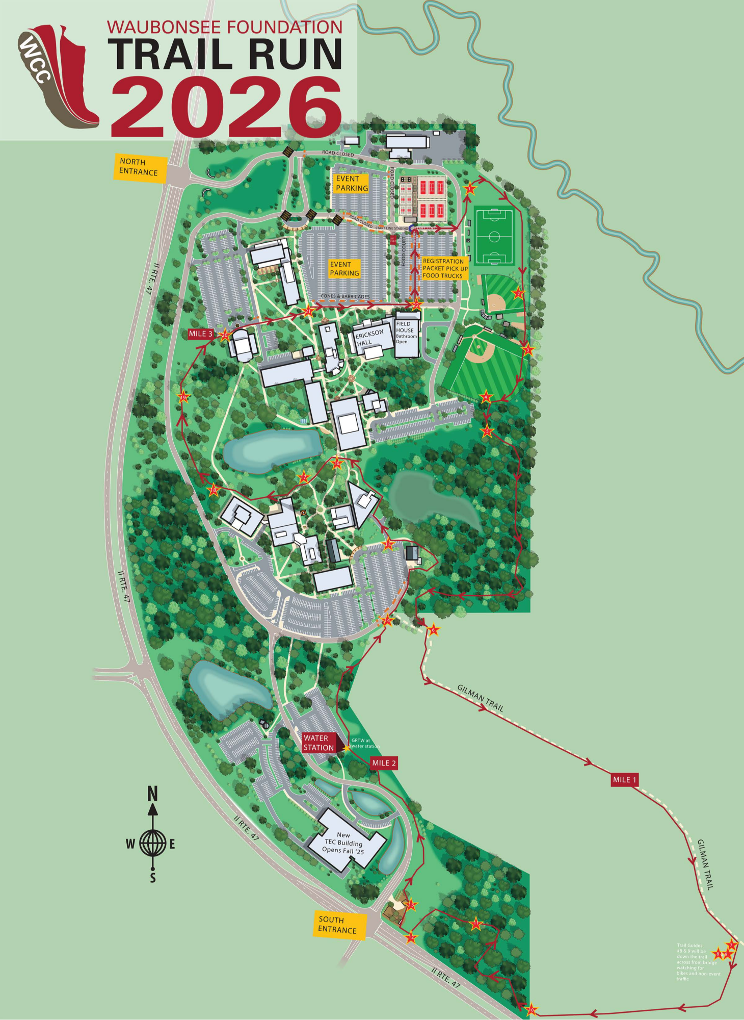 2026 Trail Run Course Map