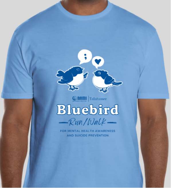 Bluebird tshirt mock up