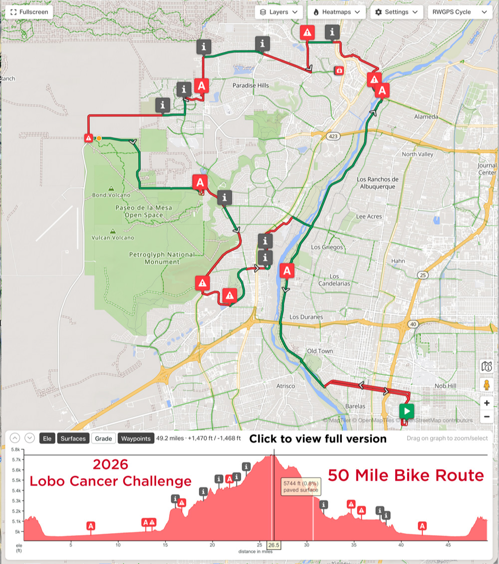 50 mile bike route - 2026 LCC