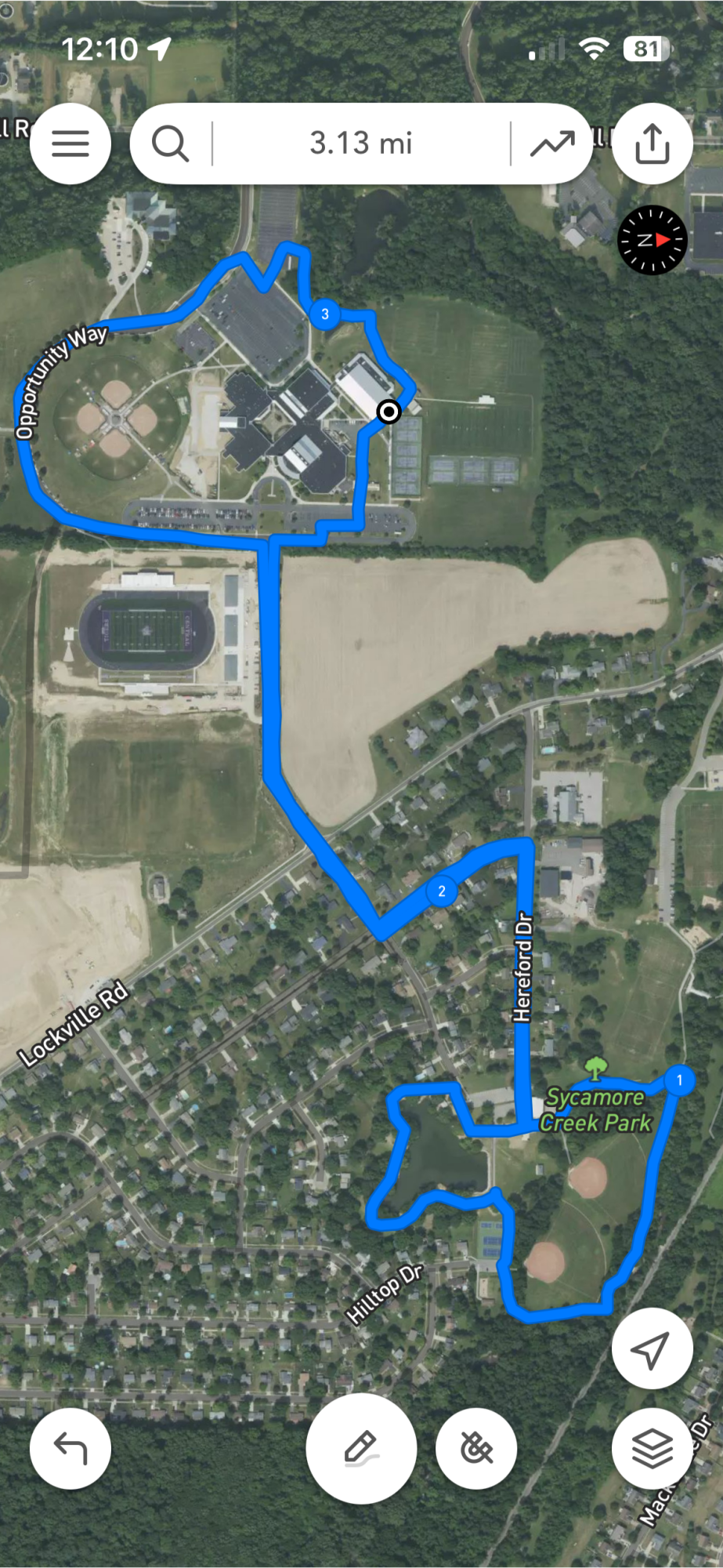 5k Course Route
