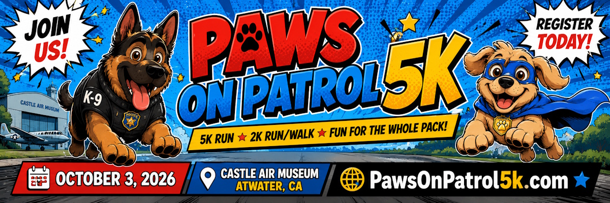 Paws On Patrol 5k!  5k Run, 2k Run, Fun for the whole pack!