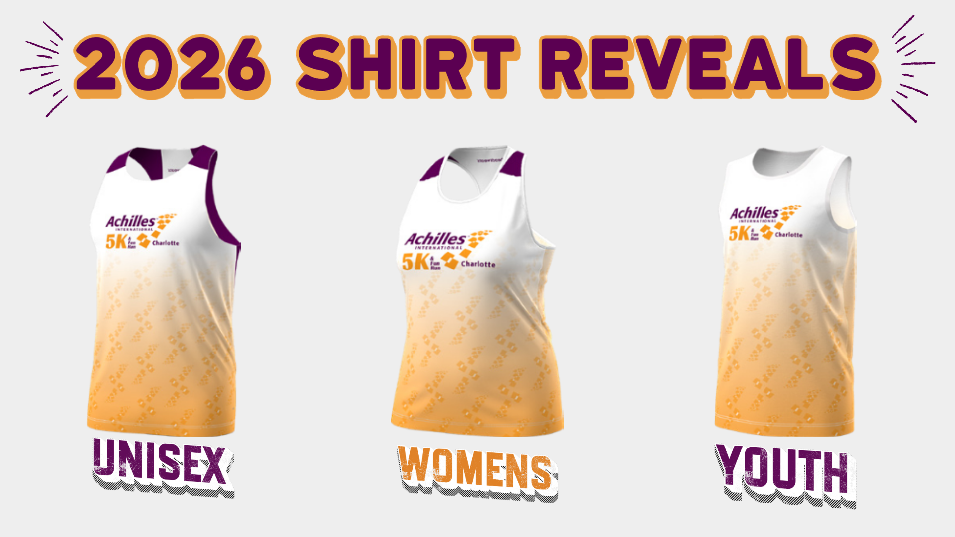 2026 Achilles Charlotte 5K shirts
