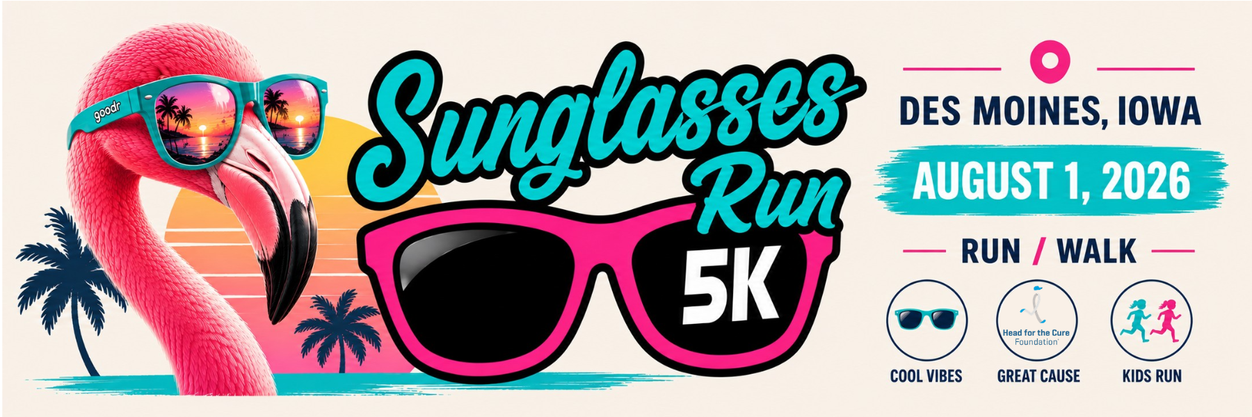 Sunglasses Run in Des, Moines, IA