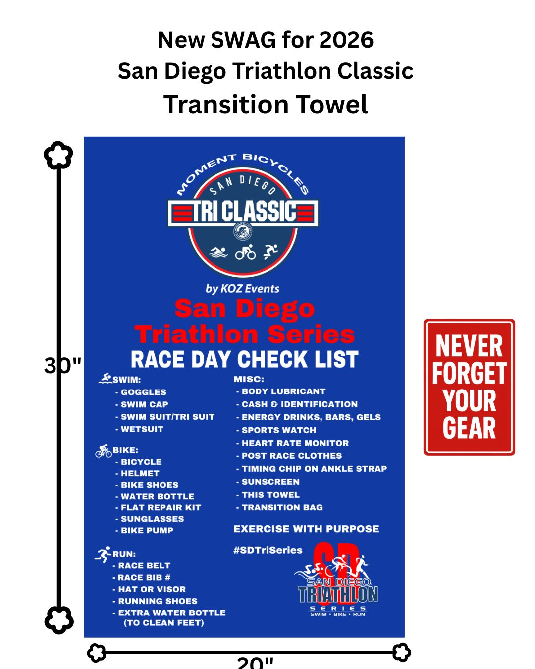 2026 TC Transition Towel swag best race swag