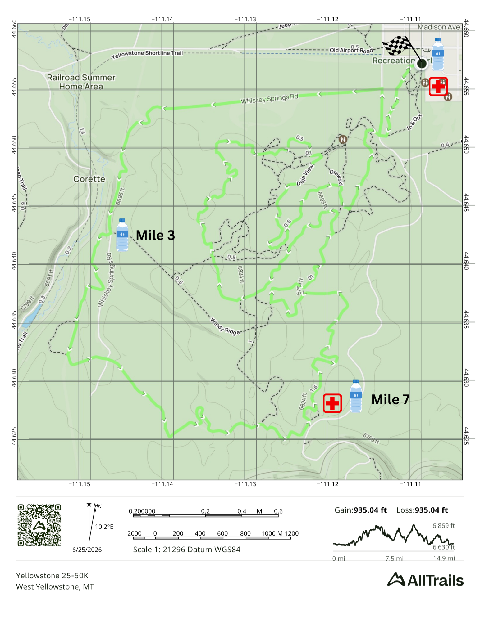 Yellowstone 25K & 50K All Trails Map.png