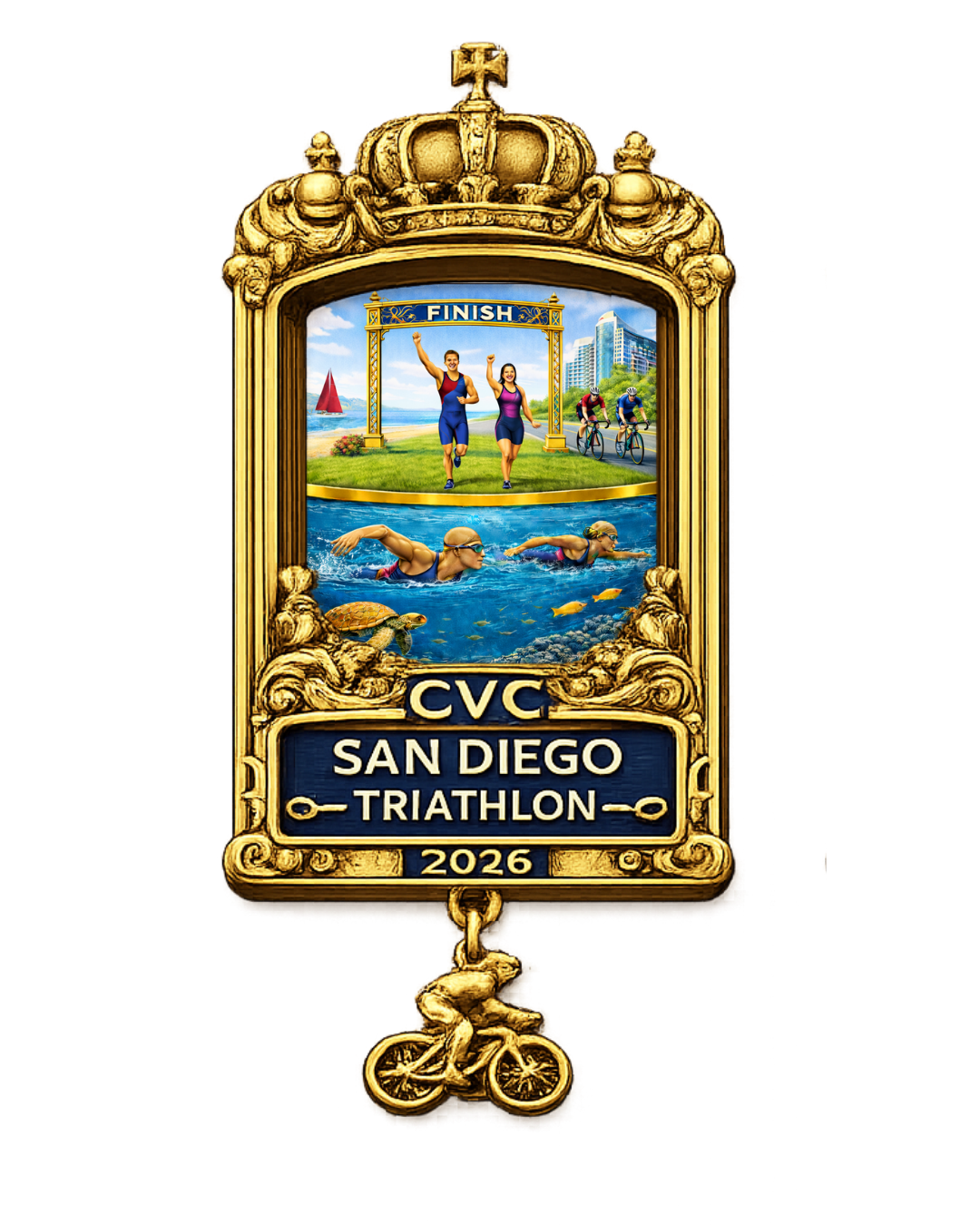 2026 CVC San Diego Triathlon Medal