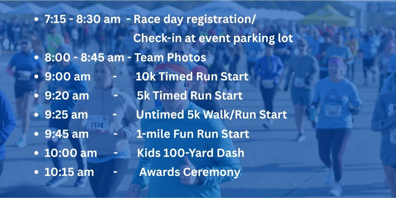 2027 Run on the Runway Race Schedule