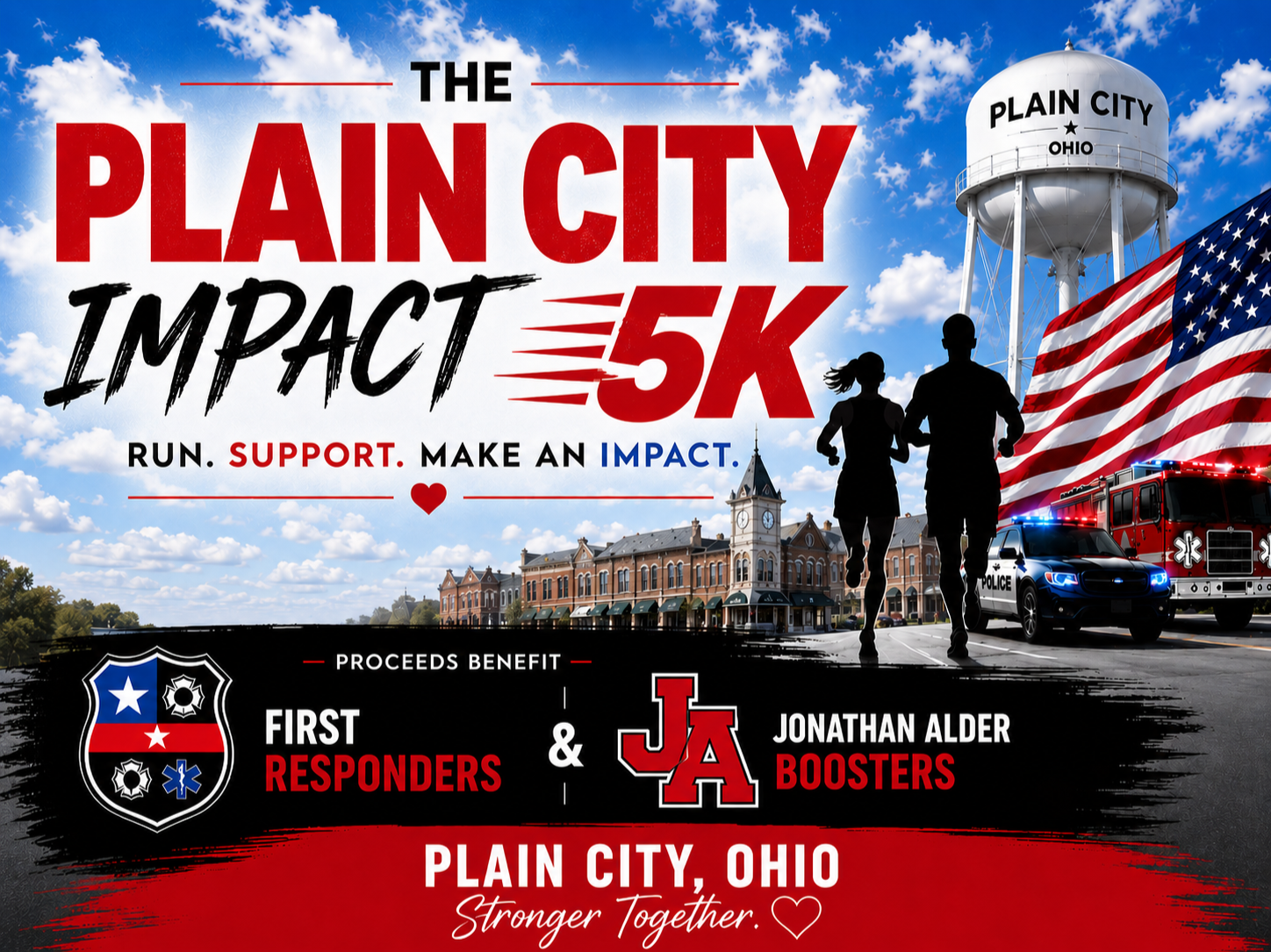 Plain City Impact 5K banner