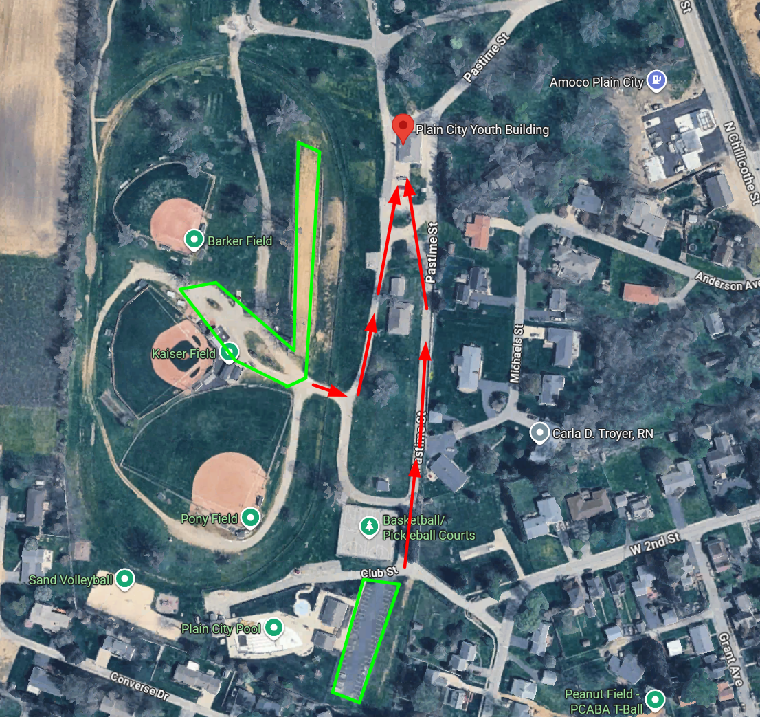race day parking