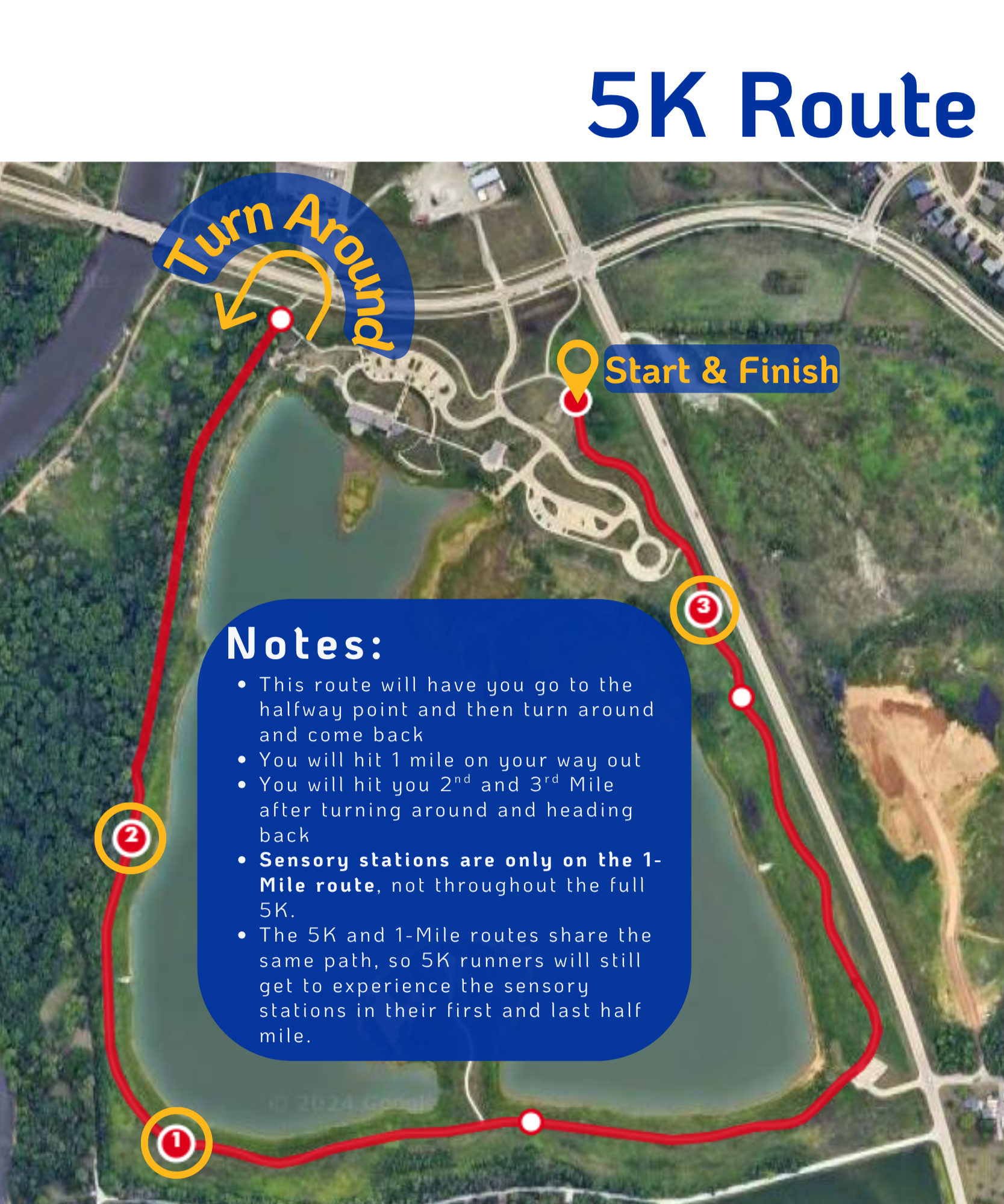 Image of the 5K Map with some notes