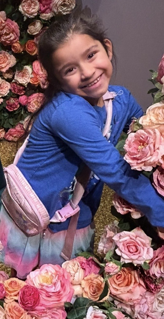 Marisol with flowers