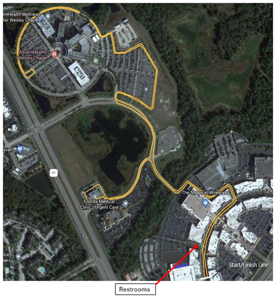 Wiregrass Turkey Trot Race Map
