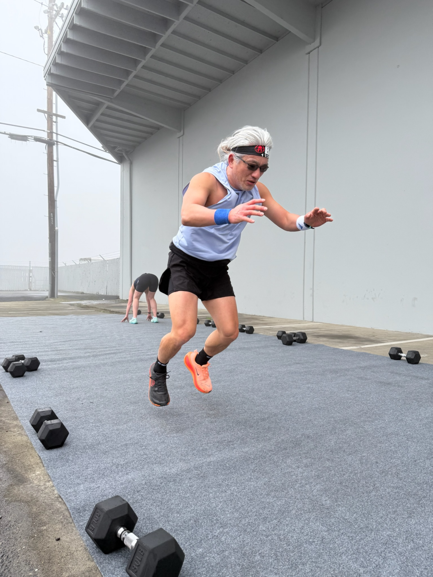 Burpee Broad Jump Hyrox Man