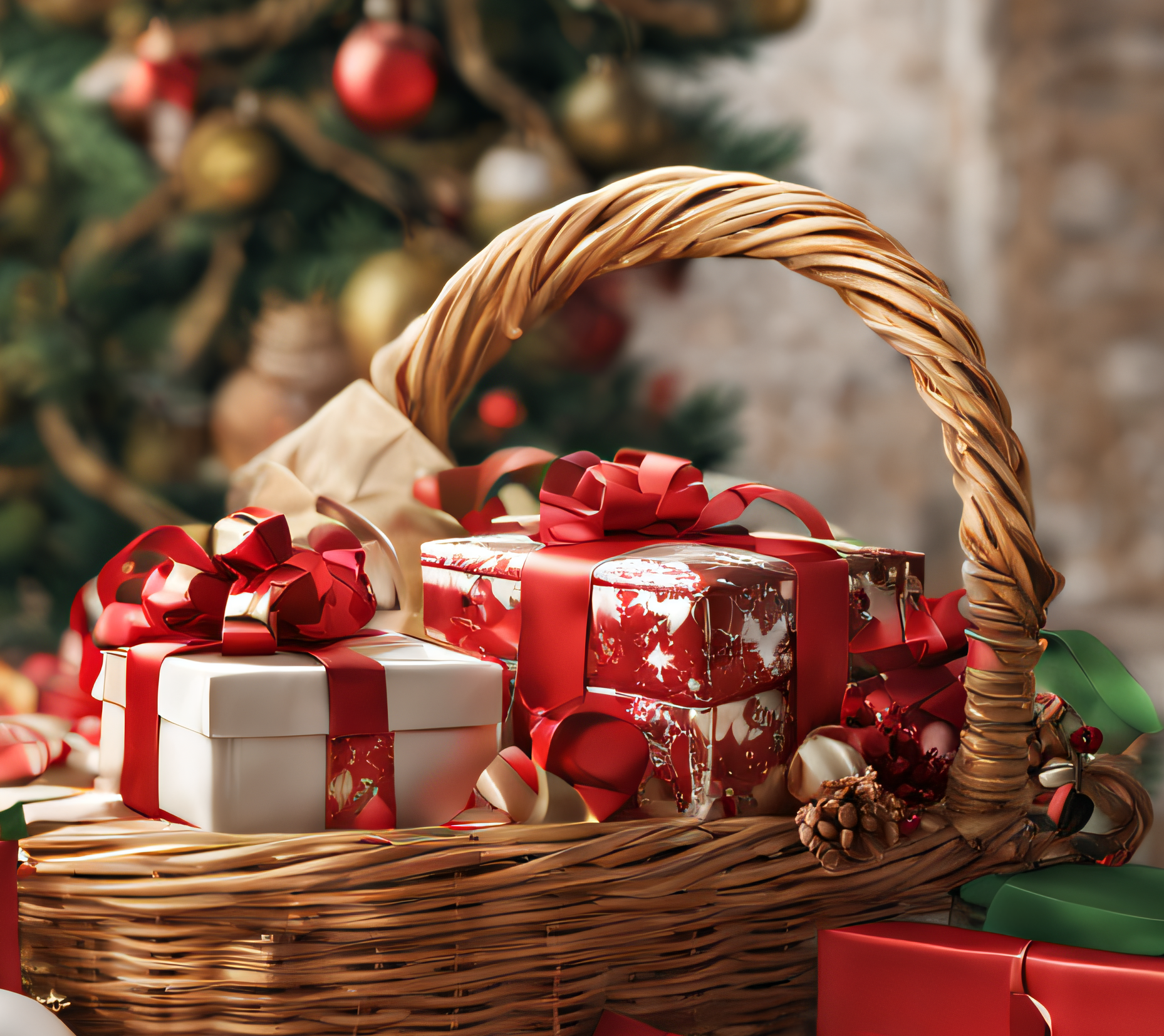 Holiday gift basket