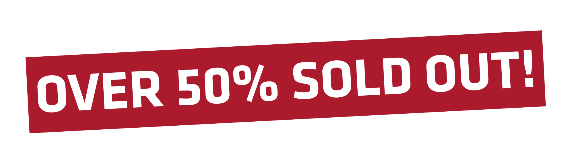 50% sold out