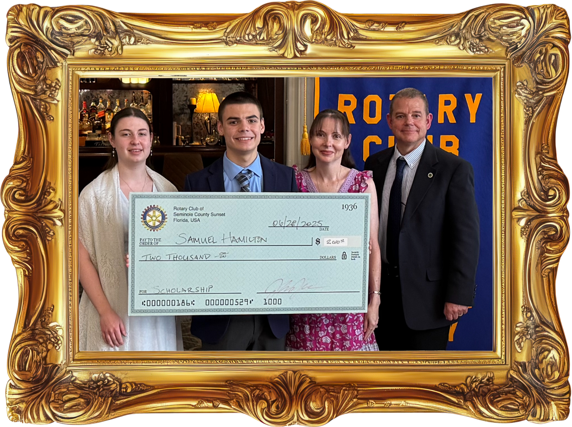 Tiles & Tieras Scholarship Recipient