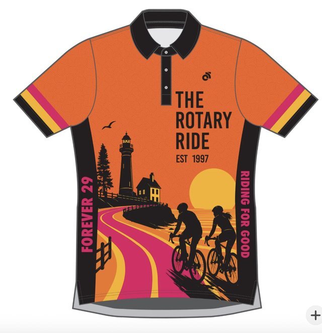 Front of the 2026 Rotary Ride polo