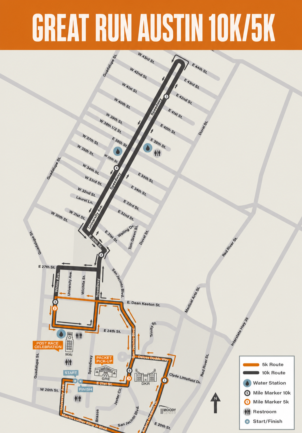 Great Run Austin Course Map