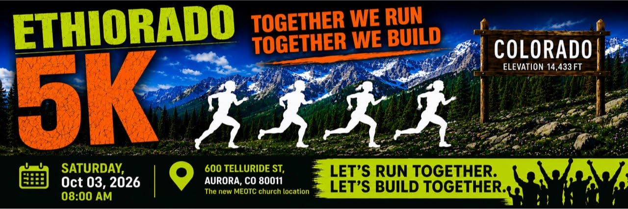 Ethiorado 5K Run/Walk in Aurora, Colorado, October 3, 2026