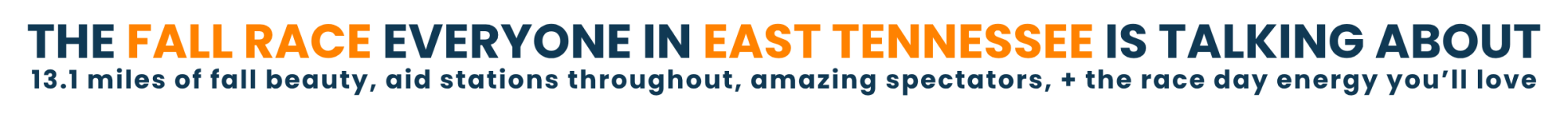 the fall race everyone in east tennessee is talking about