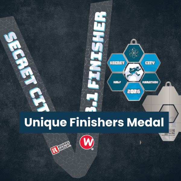 Half Marathon Registration - Secret City - Unique Finishers Medal