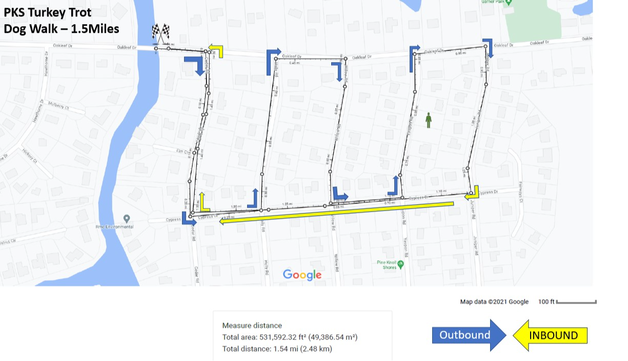 Dog Walk Map
