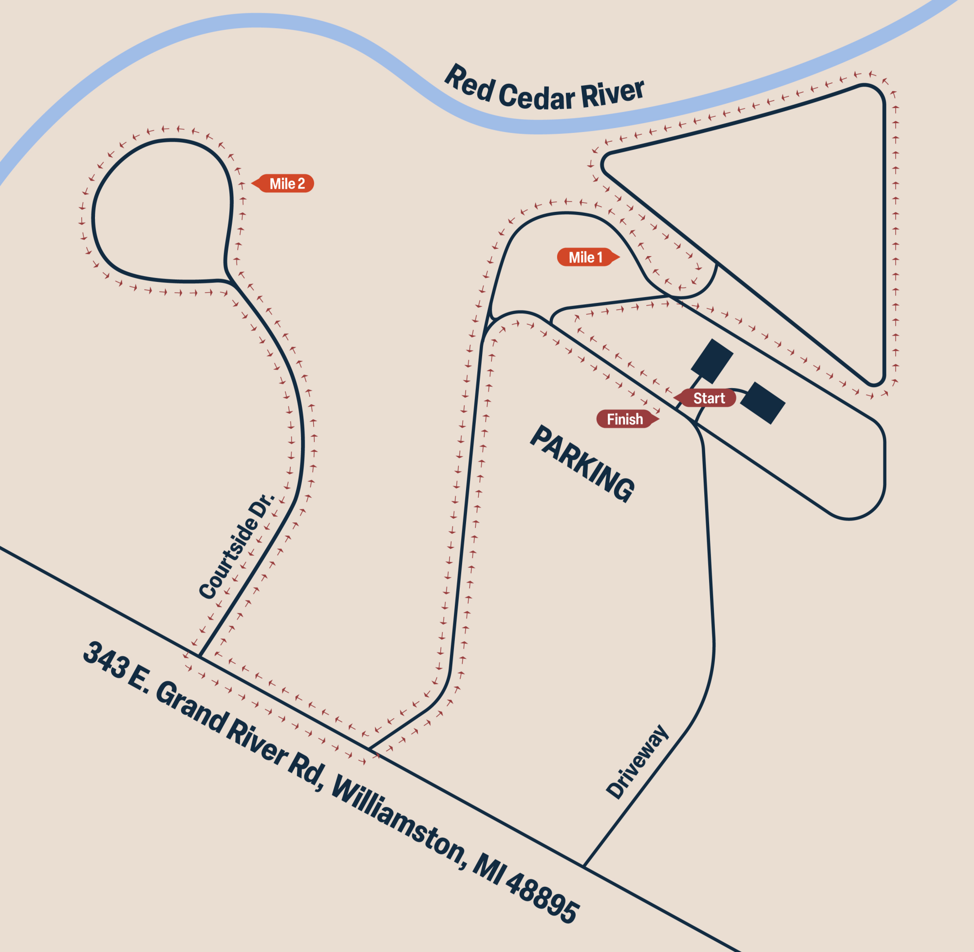 The Barn Run Course Map