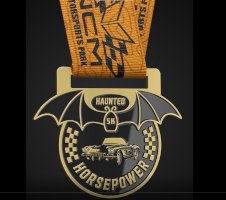 Medals, Awards & Kids Dash Prizes, from the Haunted Horsepower 5K Run/Walk page