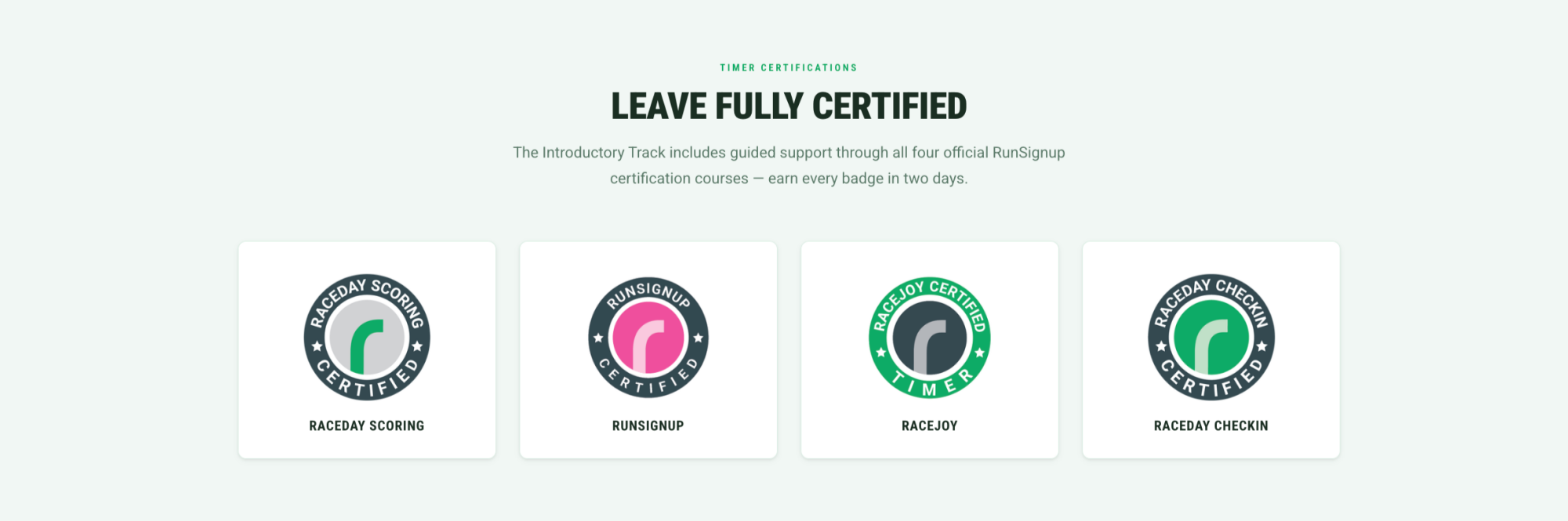 Timer Certifications