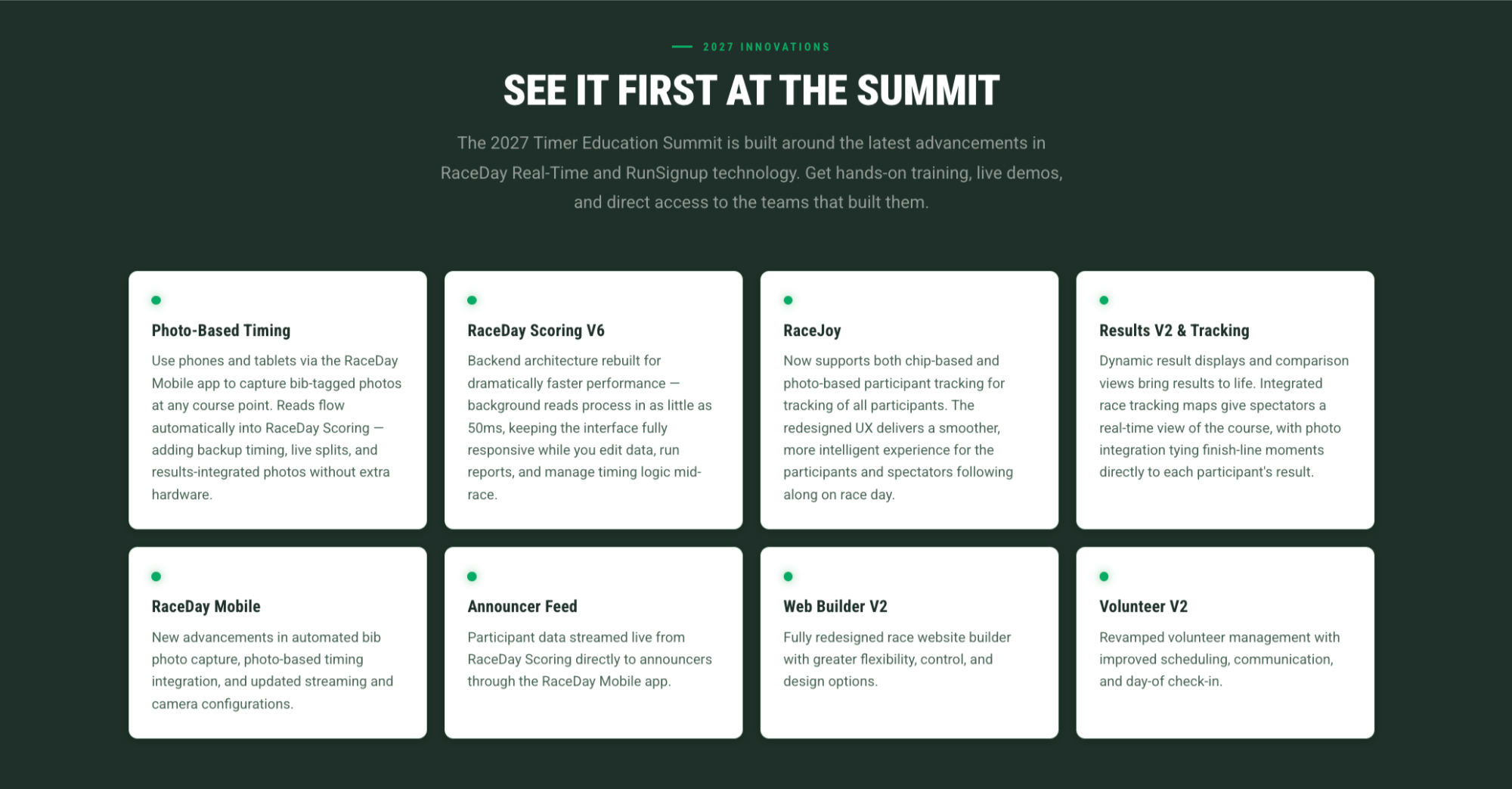 new Timer Summit technology