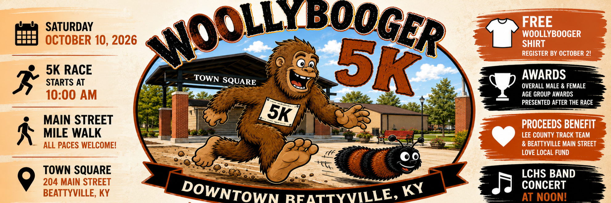Woolly Booger 5K & Main Street Mile Walk, Beattyville, KY, photo 2 of 3