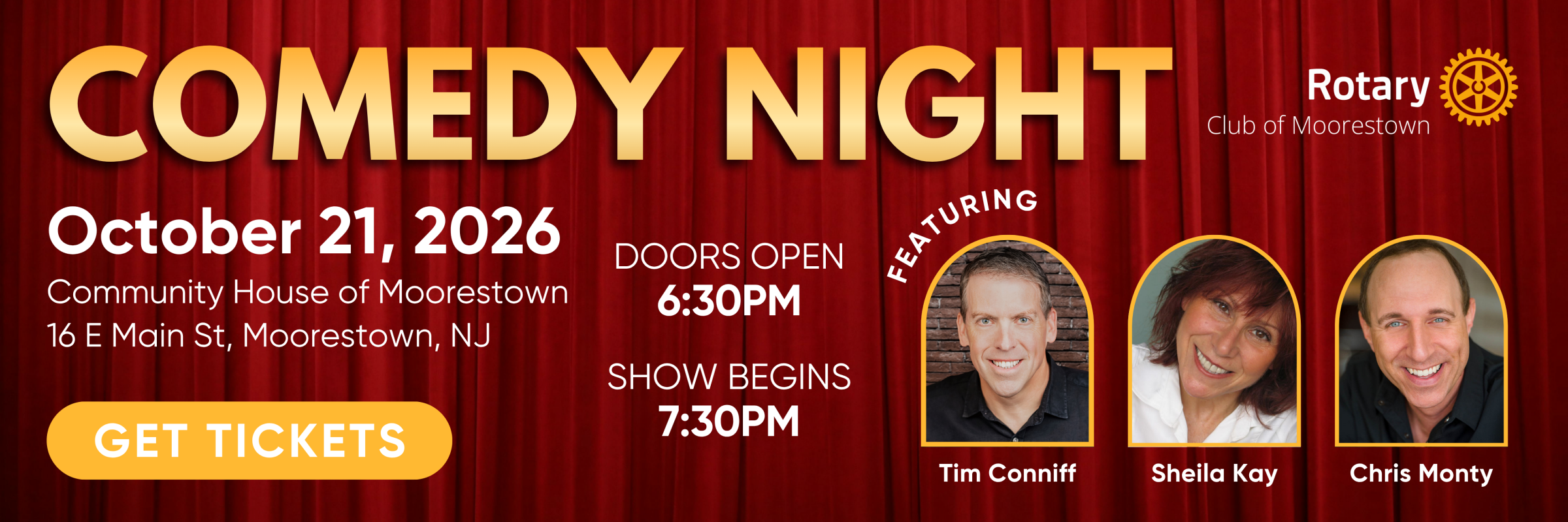 Rotary Comedy Night March 19th, 2026